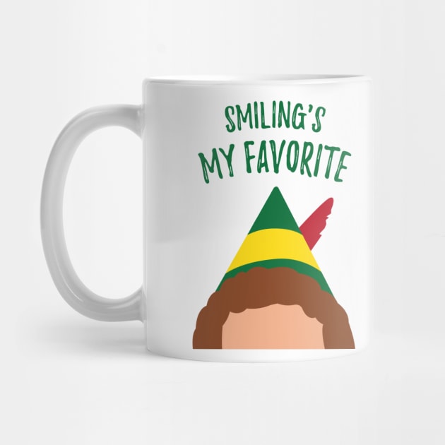 Buddy the Elf Inspired Quote Smiling's My Favorite by Lavenderbuttons